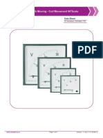 Analogue Meters With Moving - Coil Movement 90 Scale: Data Sheet