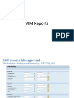 VIM Reports With Tcodes