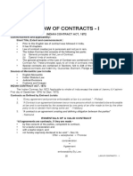 Law of Contracts - I: Indian Contract Act, 1872