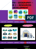 Class 10Th - Geography - Chapter 1 - Resources and Development