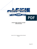 Structured Cabling System Specification: Section 271010-Telephone and Data Distribution 11/2017