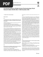 61st Annual Conference of Indian Society of Gastroenterology, Num 04 Virtual Diamond Jubilee ISGCON 2020, 19-20th December 2020