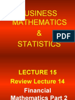 Business Mathematics & Statistics