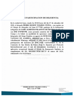 ACTA DE PARTICIPACION DE DILIGENCIA Sra Gaby Piñares