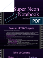 Super Neon Notebook by Slidesgo