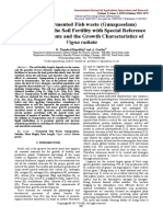 Effect of Fermented Fish Waste (Gunapaselam) Application On The Soil Fertility With Special Reference To Trace Elements and The Growth Characteristics of Vigna Radiata.