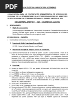 Perfil de Puesto y Convocatoria de Trabajo