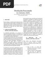 Informe Destilación Fraccionada