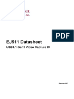 EJ511 Datasheet: USB3.1 Gen1 Video Capture IC