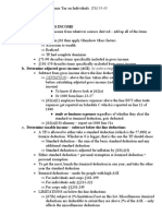 I. Structure 1. Gross Income A. Determine GROSS INCOME: - Above The Line: Taken After Calculating Gross Income and