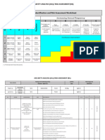 Hazard Identification and Risk Assessment Worksheet