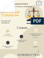 Civil Law and Criminal Law