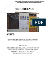 Informe de Enfermera en Obra