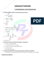 Assignment - Class XII - Haloalkanes and Haloarenes