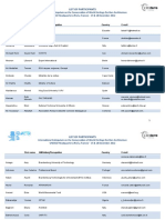 List of Participants: First Name Affiliation/Occupation Country E-Mail