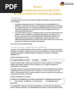 Resumen Tema 2 - Uned Psicometría