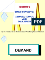 Basic Concepts: Demand, Supply, AND Equilibrium