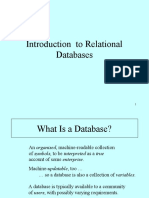 Introduction To Relational Databases