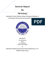 M-Voting Seminar Report (Engineering)