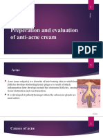 Preperation and Evaluation of Anti-Acne Cream