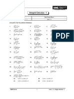 Integral Calculus-1 - Workbook