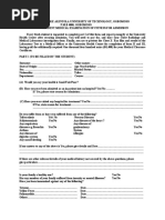 Medical Clearance Form