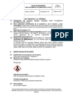 Hoja de Seguridad Cera Polimerica Autobrillante D Yilop-2018