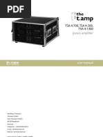 TSA 4-700, TSA 4-300, TSA 4-1300: Power Amplifier