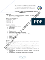 Resistencia A La Tracción en Morteros de Cemento Hidráulico