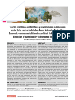 Teorías Económico Ambientales y Su Vínculo Con La Dimensión Social de La Sostenibilidad-Avila Et Al