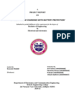 Project Report On "Efficient Solar Charging With Battery Protection"