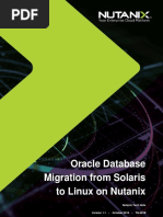 Oracle Database Migration From Solaris To Linux On Nutanix