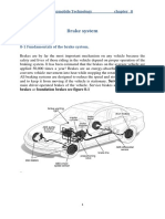 Brake System: 3rd Class Automobile Technology Chapter 8