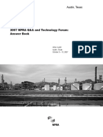 2007 NPRA Q&A and Technology Forum: Answer Book: Austin, Texas
