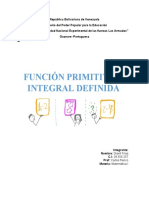 Función Primitiva e Integral Definida