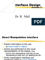 User Interface Design: (Lecture 7)