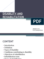 Disability and Rehabilitation