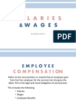 Salaries and Wages