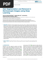 Hair Segmentation and Removal in Dermoscopic Images Using Deep Learning