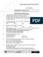 Master Question Bank: Inorganic Chemistry