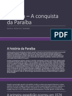 História - A Conquista Da Paraíba