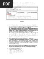 Victor Hugo - AVALIAÇÃO 01 SOCORRISTA PROFISSIONAL