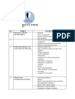 Biology Scheme: SN Topics