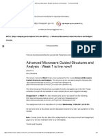 Advanced Microwave Guided-Structures and Analysis - Announcements