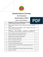 Ahmedabad Institute of Technology: CE & IT Department Artificial Intelligence (2180703)