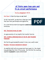 Effect of Finite Gain Bandwidth