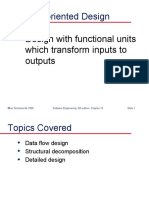 Function-Oriented Design: Design With Functional Units Which Transform Inputs To Outputs