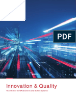 Innovation & Quality: Your Partner For UPS Solutions and Battery Systems