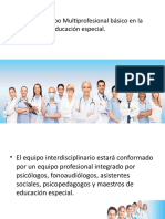 Labor Del Equipo Multiprofesional Básico en La Educación