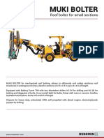 Muki Bolter: Roof Bolter For Small Sections